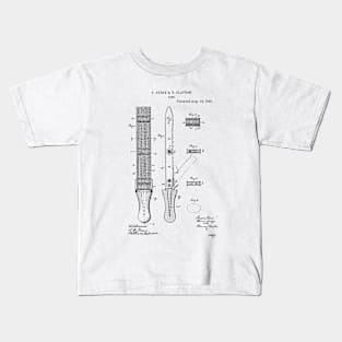 Rasp Tool Vintage Patent Hand Drawing Kids T-Shirt